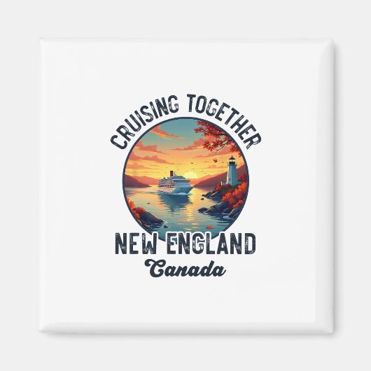 New England Canada-cruise Magneet (Voorkant)