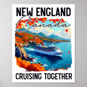 New England Canada-cruise, Samen cruisen Herfst Poster