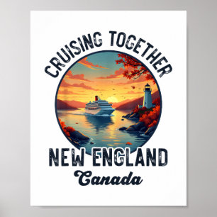 New England Canada Cruise, samen varen Herfst Poster