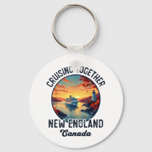 New England Canada Cruise, samen varen Herfst Sleutelhanger