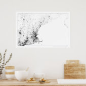 New England Census Dotmap Poster (Keuken)