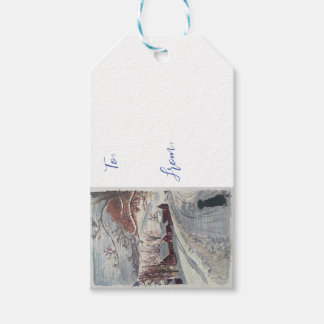 New England Christmas Gift Label Cadeaulabel
