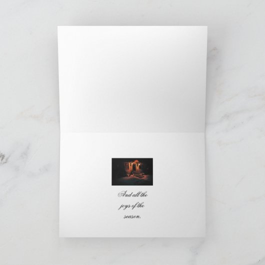 New England Christmas Kaart (Binnen)