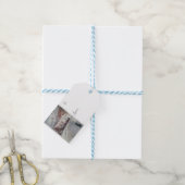 New England Christmas Scene Gift Label Cadeaulabel (Met Touw)