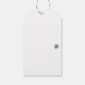 New England Christmas Scene Gift Label Cadeaulabel (Achterkant)