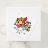 New England Clambake kreeft Boil Block Party Bedankjes Labels (In situ)