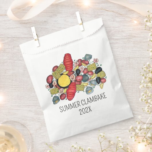 New England Clambake kreeft Boil Block Party Bedankzakje (Geknipt)