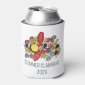 New England Clambake kreeft Boil Block Party Blikjeskoeler (Blikje Voorkant)