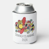 New England Clambake kreeft Boil Block Party Blikjeskoeler (Blikje Achterkant)