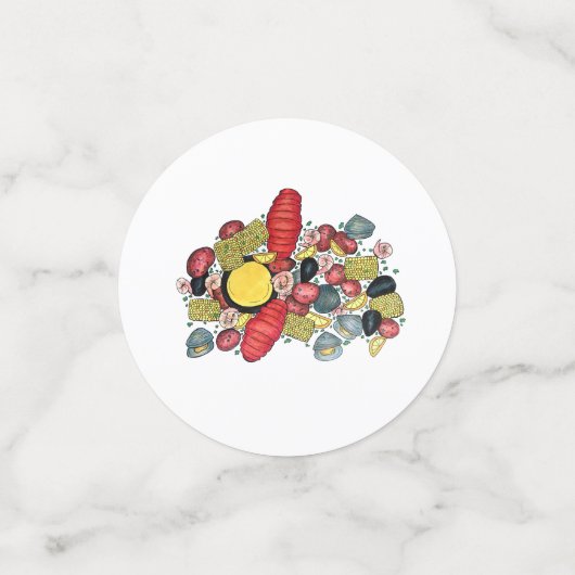 New England Clambake kreeft Boil Block Party Confetti (Kleine voorkant)