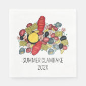 New England Clambake kreeft Boil Block Party Servet (Voorkant)
