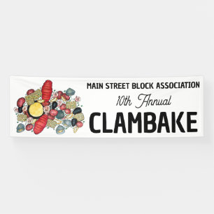 New England Clambake kreeft Boil Block Party Spandoek