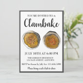 New England Clambake Rhode Island Stuffed Clams RI Kaart (Staand voorkant)