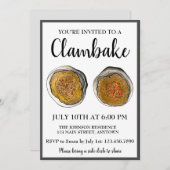New England Clambake Rhode Island Stuffed Clams RI Kaart (Voorkant / Achterkant)