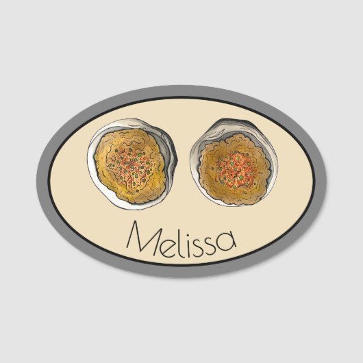 New England Clambake Rhode Island Stuffed Clams RI Naamplaatje (Voorkant)