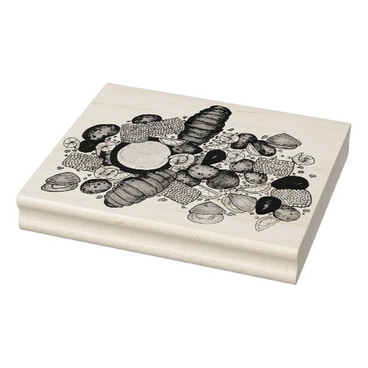 New England Clambake Seafood Restaurant Fishmarket Rubberstempel (Stempel)