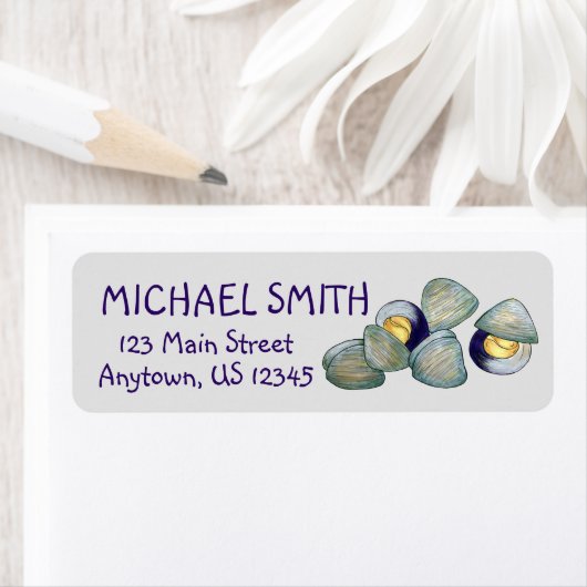 New England Clams Clambake Beach Summer Seafood Etiket (Insitu)