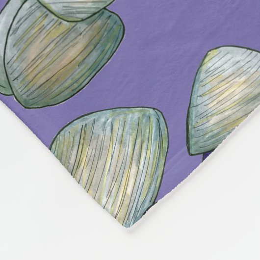 New England Clams Clambake Beach Summer Seafood Fleece Deken (Hoek)