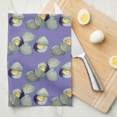 New England Clams Clambake Beach Summer Seafood Theedoek (Quarter Fold)