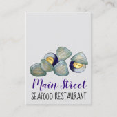 New England Clams Clambake Seafood Restaurant Visitekaartje (Voorkant)