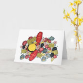 New England Clams Lobster Clambake Seafood Dinner Kaart (Gele Bloem)