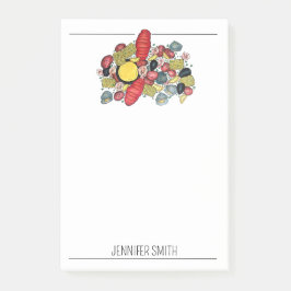 New England Clams Lobster Clambake Seafood Dinner Post-it® Notes