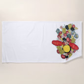 New England Clams Lobster Clambake Seafood Dinner Strandlaken (Voorkant)