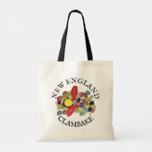 New England Clams Lobster Clambake Seafood Dinner Tote Bag (Achterkant)