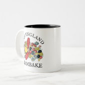 New England Clams Lobster Clambake Seafood Dinner Tweekleurige Koffiemok (Voorkant links)