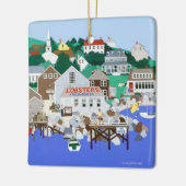 New England Coast Keramisch Ornament (Links)