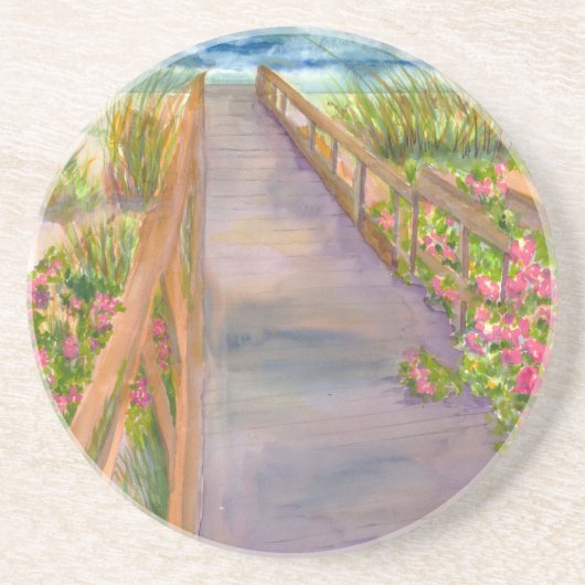 New England Coast Zandsteen Onderzetter (Voorkant)