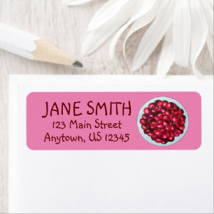 New England Cranberries Cranberry Bog Berries Etiket