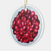 New England Cranberries Cranberry Bog Berries Keramisch Ornament (Links)
