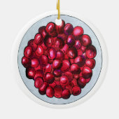 New England Cranberries Cranberry Bog Berries Keramisch Ornament (Achterkant)