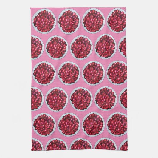 New England Cranberries Cranberry Bog Berries Theedoek (Verticaal)