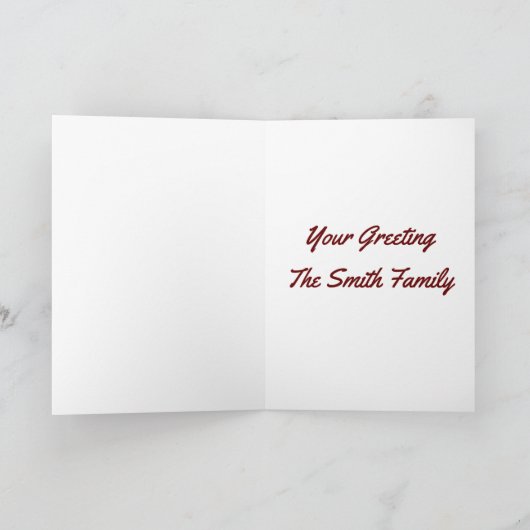 New England-dorp - winters landschap Kaart (Binnen)