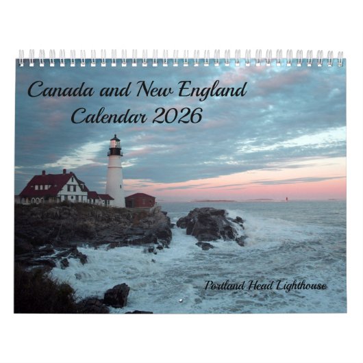 New England en Canada kalender 2026 (Hoes)