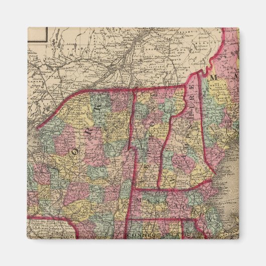 New England en New York Magneet (Voorkant)