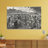 New England Factory Life  Canvas Afdruk (Insitu (Woonkamer))