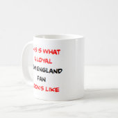 New England-fan, loyaal Koffiemok (Voorkant links)