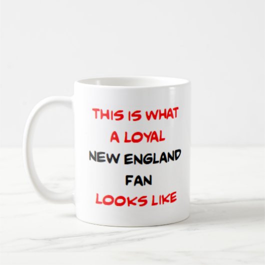 New England-fan, loyaal Koffiemok (Links)