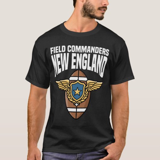 NEW ENGLAND FIELD COMMANDERS - NEW ENGLAND FOOTBAL T-SHIRT (Voorkant)