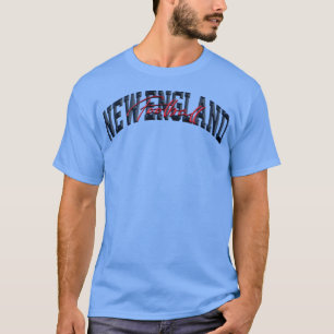 New England Football 3D Chrome T-shirt