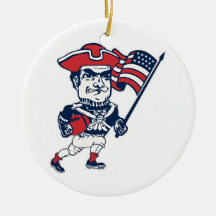 New England Football Mascot Keramisch Ornament