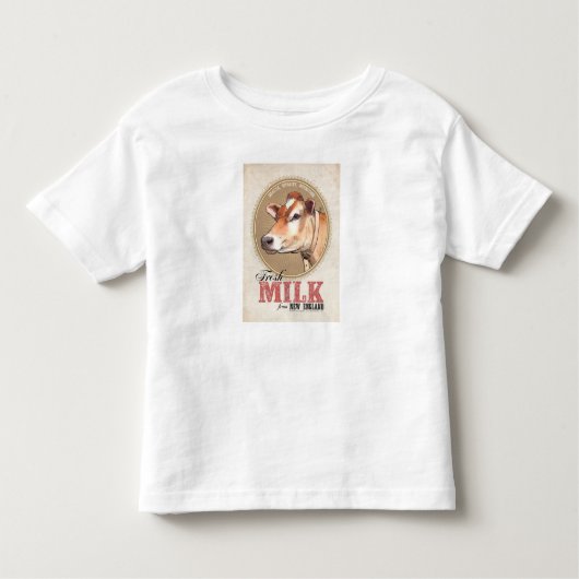 "New England Fresh Milk" Kinder Shirts (Voorkant)