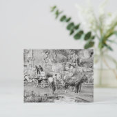 New England Granite Quarry, 1908 Briefkaart (Staand voorkant)