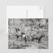 New England Granite Quarry, 1908 Briefkaart (Voorkant / Achterkant)