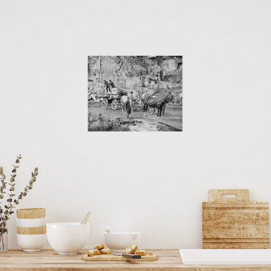 New England Granite Quarry, 1908. foto Poster (Keuken)