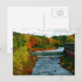 New England Herfst Day Foto genomen in Massachuset Briefkaart (Voorkant / Achterkant)