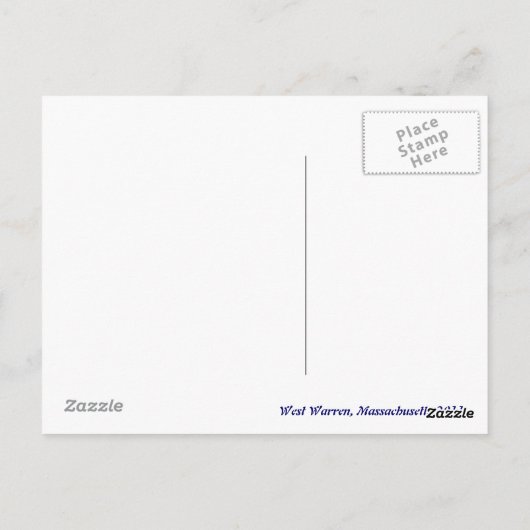 New England Herfst Day Foto genomen in Massachuset Briefkaart (Achterkant)